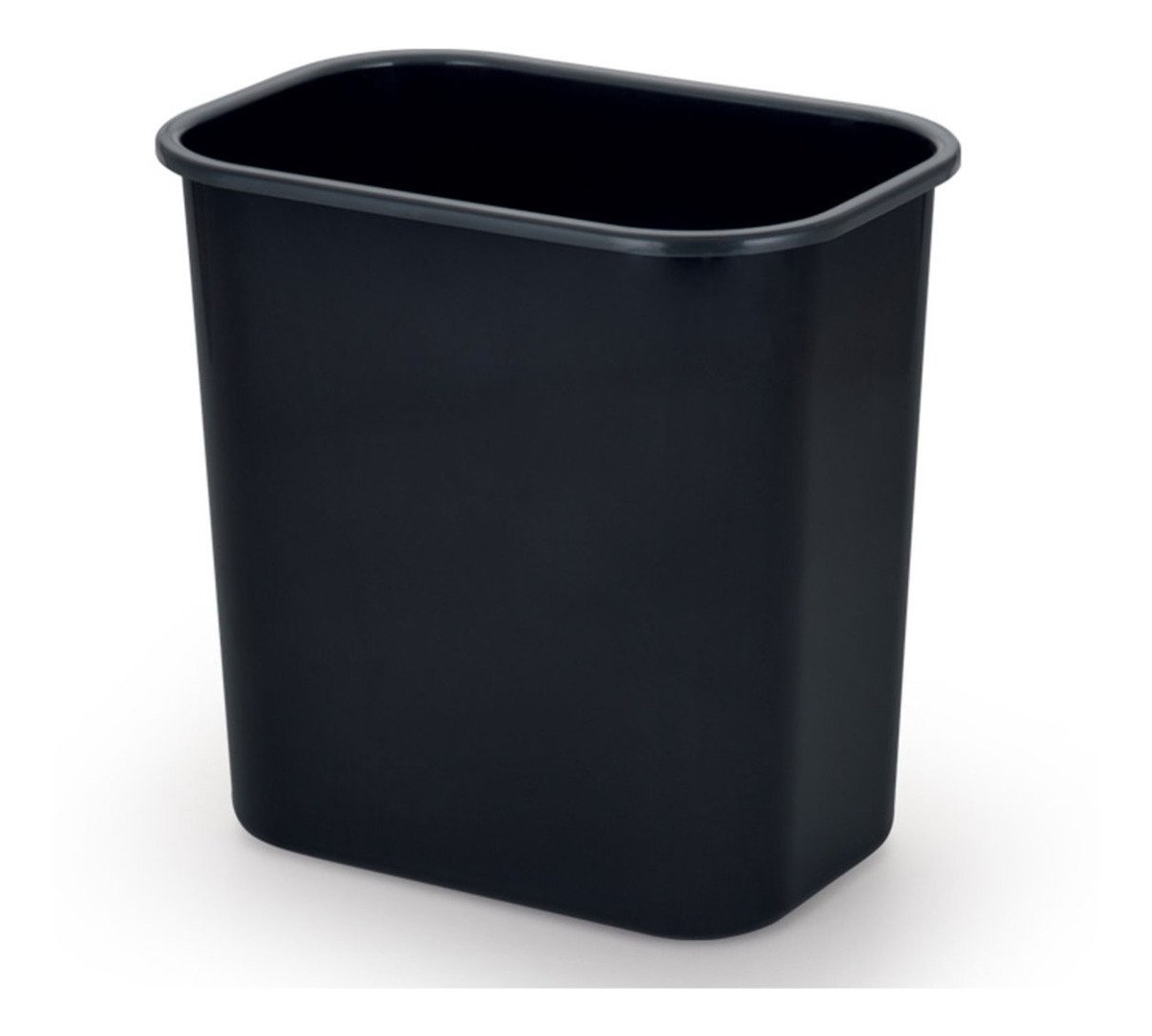 Cesto Maxcril Retangular Preto Office Escritório 12,5 Lts - 10150009