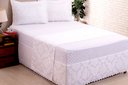 Ver imagem 1 de Saia para Cama Box Colchobox Jacquard King Branca