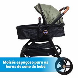 Carrinho de Bebe 3 em 1 Apolo Verde- Passear Baby - 3