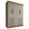 Guarda Roupa Casal 4 Portas 8 Gavetas Marselha - 3