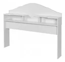 Ver imagem 4 de Cabeceira Para Cama Box Casal 2 Nichos Evelyn 100% MDF Branca