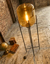 Ver imagem 3 de Luminária de Chão Piso 140cm Globo Vidro Âmbar Coluna Pedestal Moderno Industrial Lv-amb-4 Gimpo