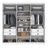 Guarda Roupa Casal MDF 6 Portas 4 Gavetas Ipanema - 3