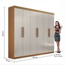 Ver imagem 5 de Guarda Roupa Casal MDF 6 Portas 4 Gavetas Ipanema