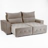 Sofá Retrátil e Reclinável Coimbra 3 Lugares 2,10m Veludo Luxor Cappuccino Espuma D28 - 3