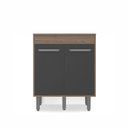 Ver imagem 1 de Balcão com Tampo 2 Portas 70 cm Barcelona Poliman
