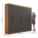 Ver imagem 5 de Guarda Roupa Casal 6 Portas 4 Gavetas Ipanema