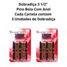 Kit 6 Dobradiças Porta Madeira 3 1/2 Polegada Reforçada - 2