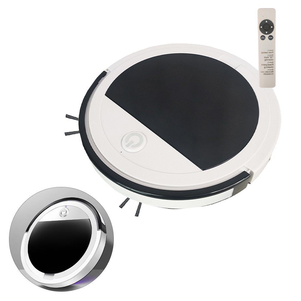 Robo Aspirador Luz Ultravioleta Varre Limpeza Inteligente Passa Pano Touch Controle Multifuncional - 1