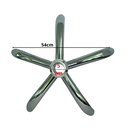 Ver imagem 2 de Base Estrela Cromada Aço Cadeira Begônia Secretária