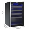 Adega Climatizada 100 para 24 Garrafas 82l Venax Preto 110v - 3