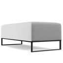 Ver imagem 2 de Kit 02 Puffs Bali W01 Base Ferro 120x50 Cm Linho Cinza