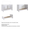 Ver imagem 3 de Quarto de Bebê Completo Berço 3 em 1 Cômoda Trocador e Guarda Roupas Espresso Móveis