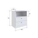 Ver imagem 5 de Quarto de Bebê Completo Berço 3 em 1 Cômoda Trocador e Guarda Roupas Espresso Móveis