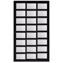 Ver imagem 1 de Porta de Correr Alumínio Preto Travessa 03 Folhas Maxx - 210x120 - Direita