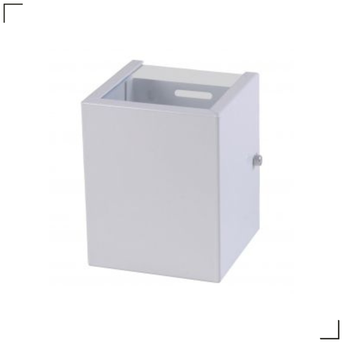 Arandela com 2 Fachos Médio - Interna ou Externa:branco