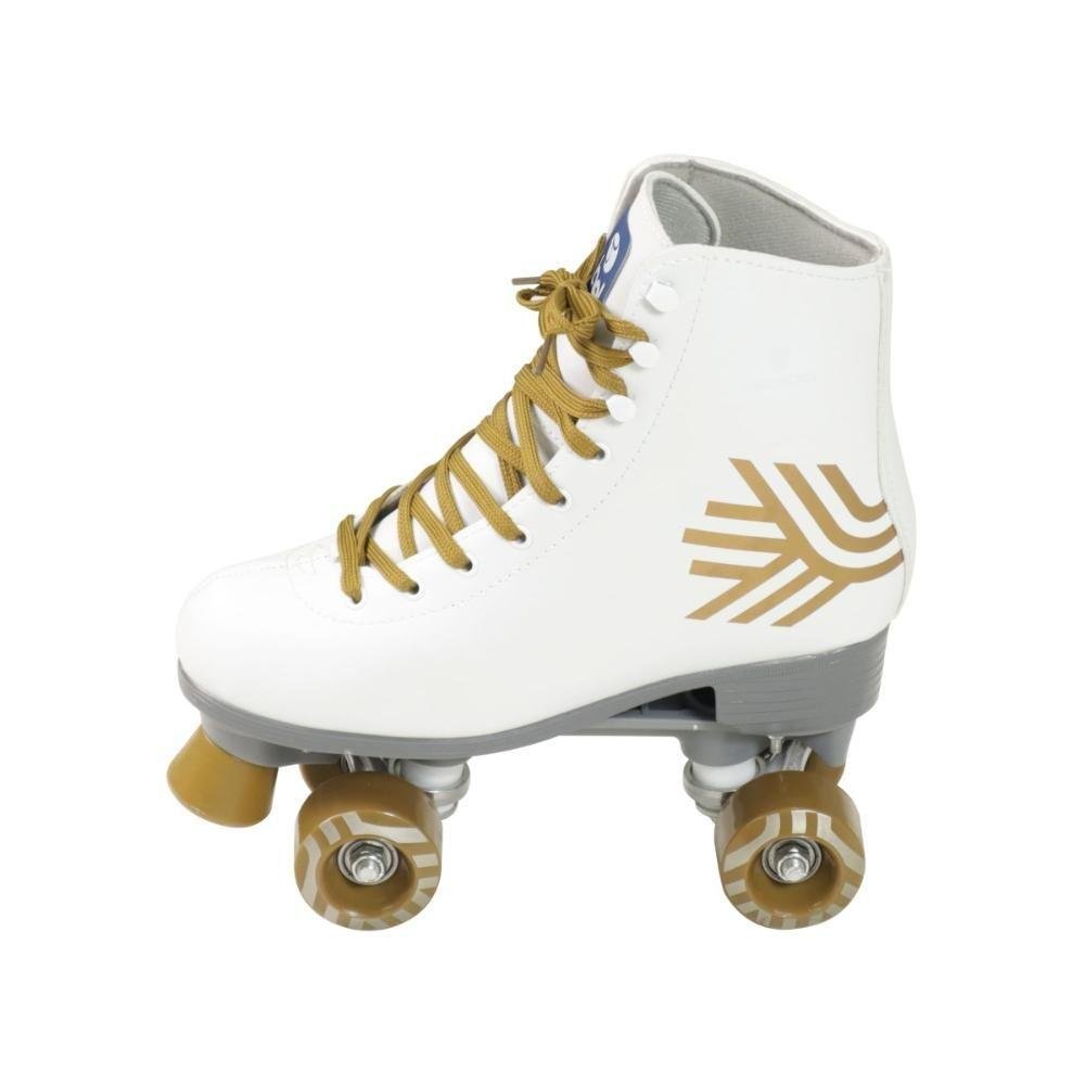 Patins Bel Quad- Retro Top Branco-dourado Tam. 36 (p55) - 4