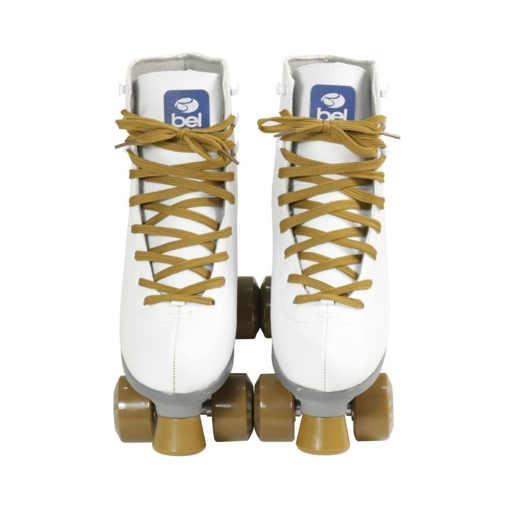 Patins Bel Quad- Retro Top Branco-dourado Tam. 36 (p55) - 5