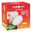 Ver imagem 2 de Plafon LED Sobrepor 18W Bivolt 2700K Redondo Ourolux