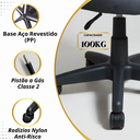 Ver imagem 7 de Cadeira Escritório Ergonômica Giratória Executiva Home Office Secretária Anatômica Prime - Corino