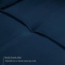 Ver imagem 7 de Sofá de Canto com Chaise Ibarra Suede Velut Azul - King House