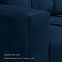 Ver imagem 6 de Sofá de Canto com Chaise Ibarra Suede Velut Azul - King House