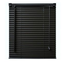Persiana Horizontal PVC25mm BLOCK LUXO 80larg x 220alt Preta - Quarto/Sala/ Escritório/Cozinha/Lavan - 1