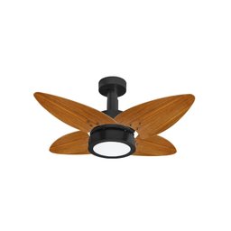 Ventilador de Teto Aspen LED Venti-delta 3000k Preto 4Pás Freijó 220V+Controle - 1