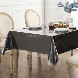 Toalha Mesa Plástico Transparente 8 10 Lugares 1,40x2,50 - 5