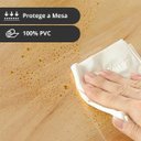 Ver imagem 4 de Toalha Mesa Plástico Transparente 8 10 Lugares 1,40x2,50