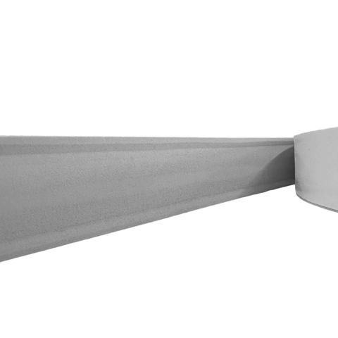 Moldura Rodameio Eva Autocolante Flexível Netuno 5cmx8mm 25 Metros - Cinza