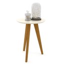 Ver imagem 1 de Mesa Lateral Liv Off White Eco Wood - Matic