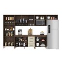 Ver imagem 3 de Cozinha Modulada Completa Fidelitá Lisboa 6 Peças 330cm 15 Portas 3 Gavetas com Tampo