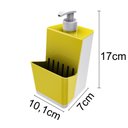 Ver imagem 2 de Dispenser Para Detergente Com Porta Esponja - Amarelo Crippa