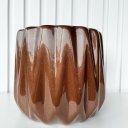 Ver imagem 4 de Vaso Centro de Mesa Cobre Médio Moderno Cerâmico Alto Relevo