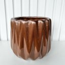 Ver imagem 3 de Vaso Centro de Mesa Cobre Médio Moderno Cerâmico Alto Relevo