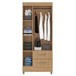 Guarda Roupa Solteiro 3 Portas 2 Gavetas Mônaco com Pés - 5