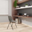 Ver imagem 3 de Kit 4 Cadeiras Escritório Empilhável Fixa Auditório Hotel Quick V