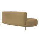 Ver mais imagens de Sofá Orgânico 2 Lugares 150cm Argos Pés Ouro Fosco Bouclé Camel - Nexta Casa