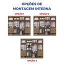 Ver imagem 7 de Guarda-Roupa Casal MDF 8 Portas 8 Gavetas Império
