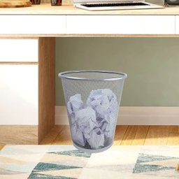 Lixeira Cesto Aramado Prata 10l - 6