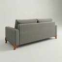 Ver imagem 3 de Conjunto Sofá 02 Lugares Living Topázio e Duas Poltronas Tecido Linho Cinza Claro 1,80m
