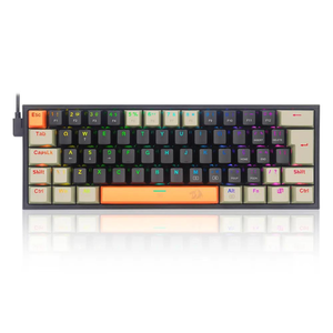 Teclado Mecânico Gamer Fizz RGB Preto Laranja Redragon