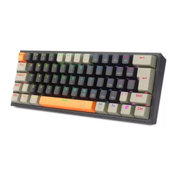 Teclado Mecânico Gamer Fizz RGB Preto Laranja Redragon - 2