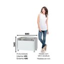 Ver imagem 6 de Conjunto Quarto Infantil 1 Baú 1 Armário Organizador 4 Nichos Suspensos Aquarela