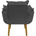 Ver imagem 7 de Poltrona Decorativa Reforçada para Sala Alice para Recepção Manicure Escritório Suede