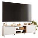Ver imagem 2 de Rack para TV até 80 Polegadas 180cm 2 Portas Branco-Rustic Linz Madesa
