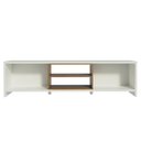 Ver mais imagens de Rack para TV até 80 Polegadas 180cm 2 Portas Branco-Rustic Linz Madesa