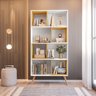 Estante para Livros Retrô com 4 Nichos Removíveis 180cmx90cm Atlas Yescasa - 4
