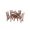Conjunto Sala de Jantar Mesa Oitavada Munique com 4 Cadeiras Nobre - 2